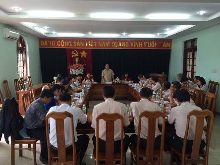 ĐGS làm việc với Cục THADS tỉnh 