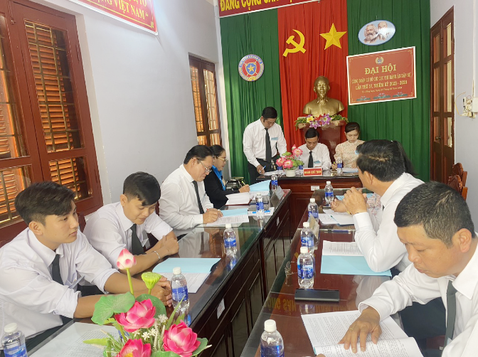 Công đoàn cơ sở Chi cục Thi hành án dân sự thành phố Hồng Ngự tổ chức thành công Đại hội công đoàn cơ sở khóa IV, nhiệm kỳ 2023 - 2028