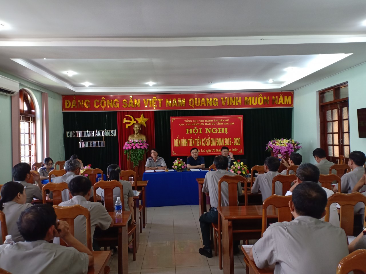 CỤC THI HÀNH ÁN DÂN SỰ TỈNH GIA LAI TỔ CHỨC HỘI NGHỊ ĐIỂN HÌNH TIÊN TIẾN CƠ SỞ GIAI ĐOẠN 2015-2020