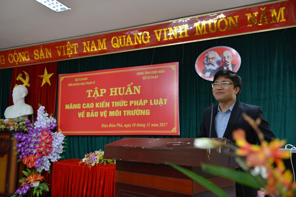 Tập huấn nâng cao kiến thức pháp luật về bảo vệ môi trường tại tỉnh Điện Biên