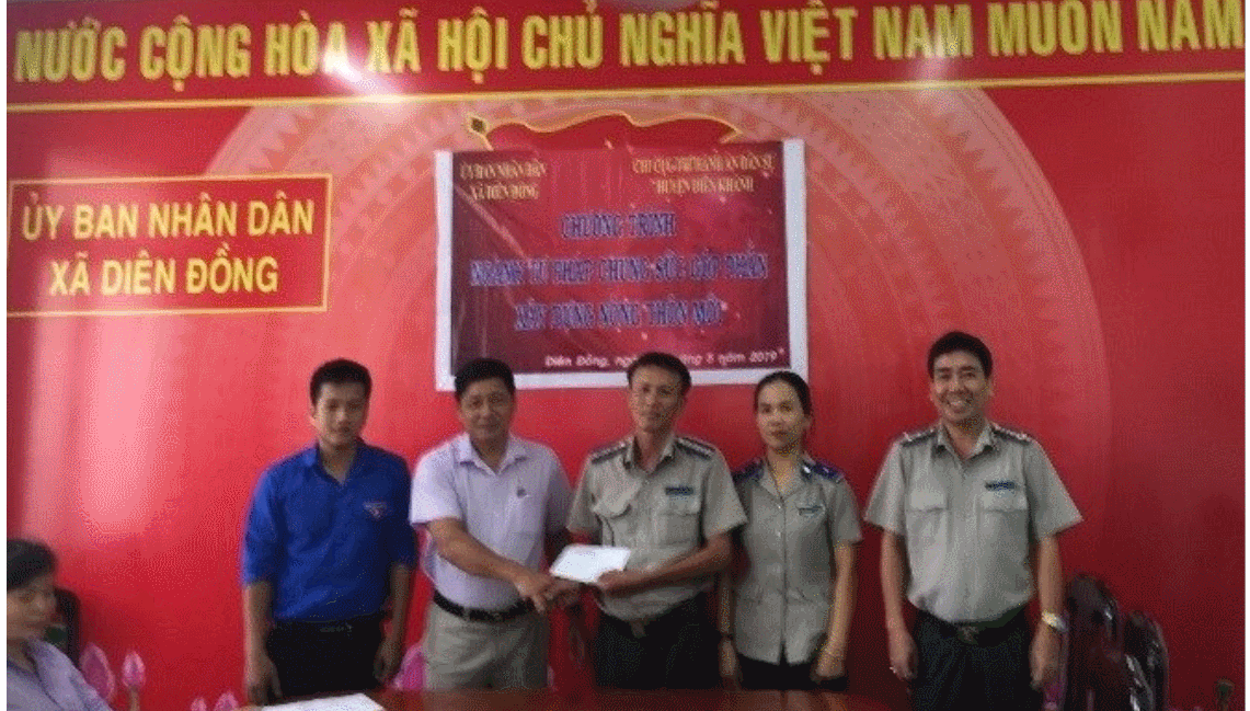 Chi cục THADS huyện Diên Khánh chung sức xây dựng nông thôn mới