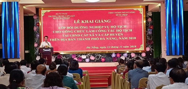 Đà Nẵng tổ chức lớp bồi dưỡng nghiệp vụ hộ tịch cho công chức làm công tác hộ tịch ở UBND các quận, huyện, xã, phường