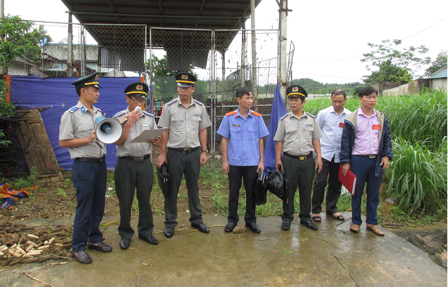 Chi cục Thi hành án dân sự huyện Thọ Xuân quyết liệt áp dụng các biện pháp cưỡng chế để thi hành vụ việc khó khăn, phức tạp trên địa bàn