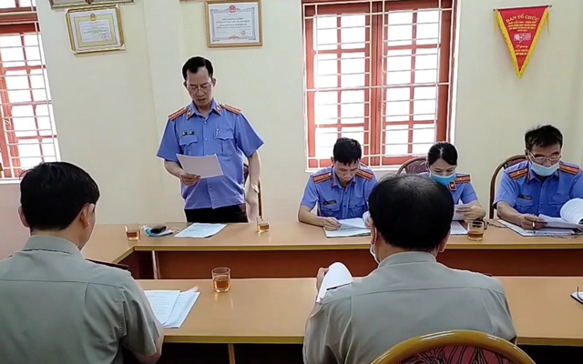 Kiểm sát trực tiếp tại Chi cục THADS huyện Đông Sơn