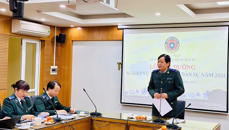 Ảnh đại diện Tổng cục thi hành án dân sự tổ chức Lớp bồi dưỡng nghiệp vụ thi hành án dân sự năm 2024 theo hình thức trực tuyến