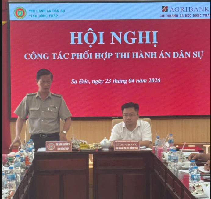 THADS tỉnh Đồng Tháp chủ động phối hợp với Agribank Chi nhánh Sa Đéc tháo gỡ khó khăn trong xử lý án tín dụng ngân hàng