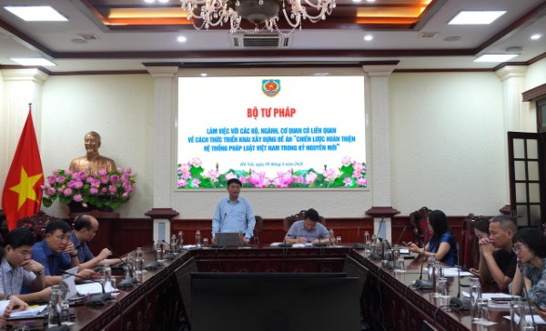 Ảnh đại diện Triển khai xây dựng Đề án “Chiến lược hoàn thiện hệ thống pháp luật Việt Nam trong kỷ nguyên mới” đảm bảo tiến độ, chất lượng