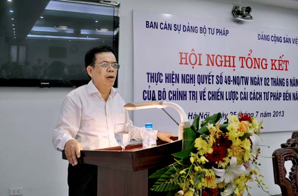 Hội nghị tổng kết thực hiện Nghị quyết số 49-NQ/TW (ảnh 16)