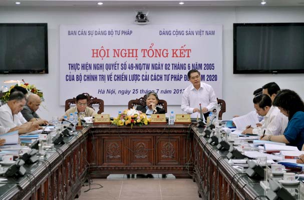 Hội nghị tổng kết thực hiện Nghị quyết số 49-NQ/TW (ảnh 17)