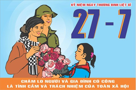 27-7: Ngày tri ân những người đã hi sinh, cống hiến vì độc lập, tự do và thống nhất của Tổ quốc