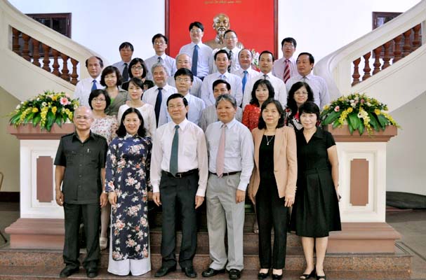 Chủ tịch nước Trương Tấn Sang làm việc với Ban Cán sự Đảng Bộ Tư pháp (7)