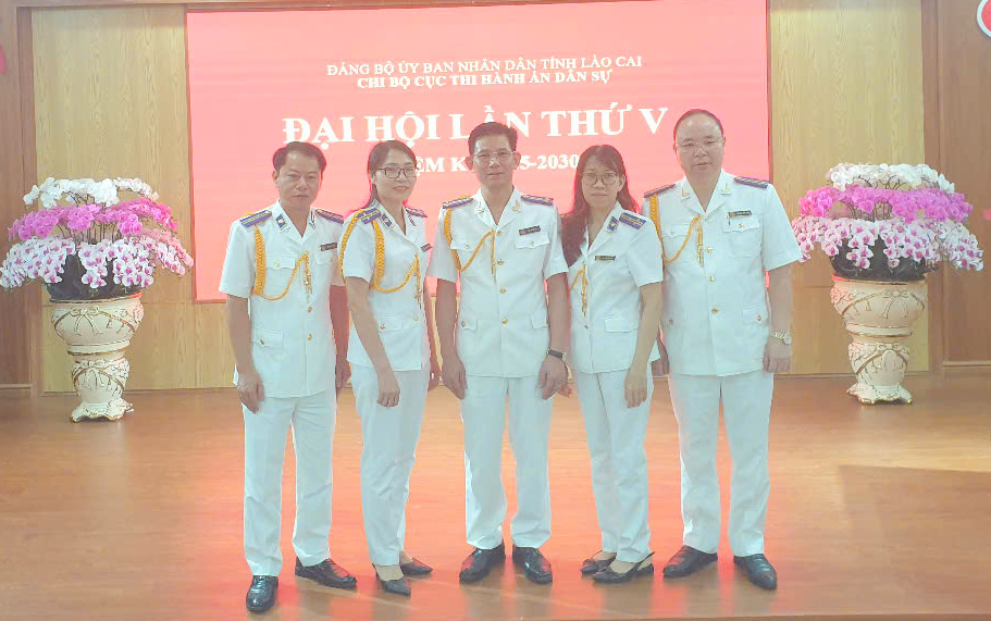 Chi bộ Cục Thi hành án dân sự tỉnh Lào Cai tổ chức thành công Đại hội lần thứ V, nhiệm kỳ 2025 – 2030