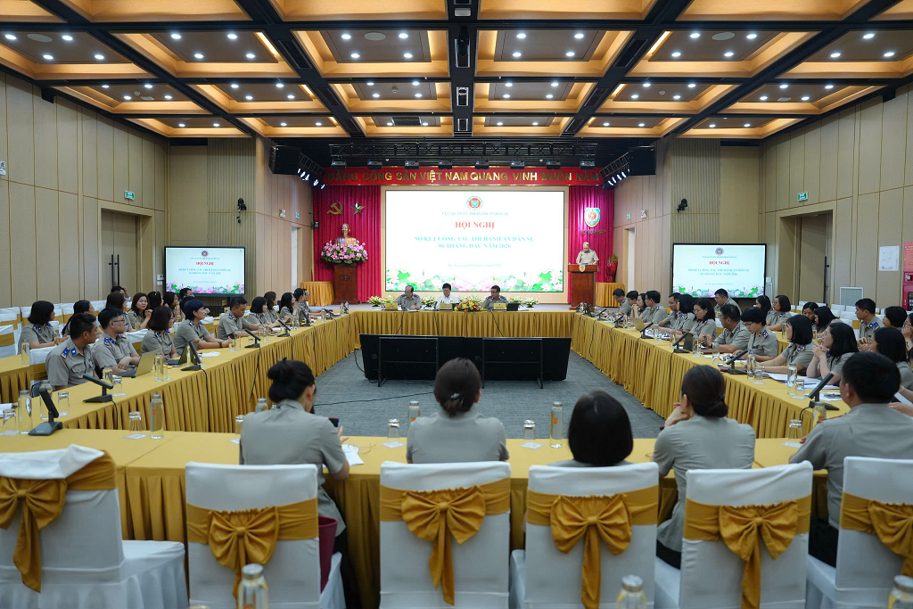 Bộ Tư pháp tổ chức Hội nghị sơ kết công tác thi hành án dân sự, thi hành án hành chính 6 tháng đầu năm 2026