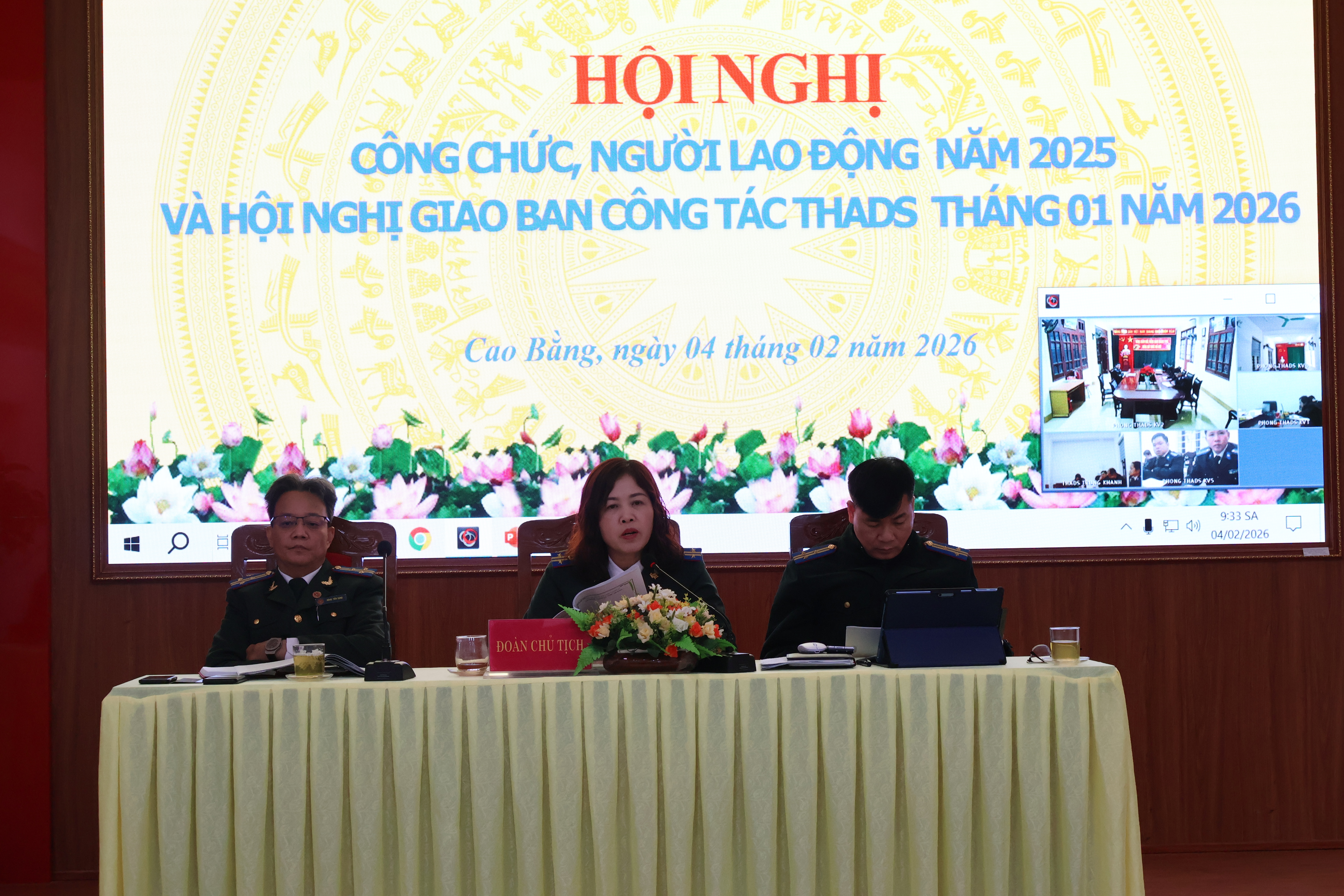 Thi hành án dân sự tỉnh Cao Bằng tổ chức Hội nghị công chức, người lao động năm 2025 và giao ban tháng 01 năm 2026