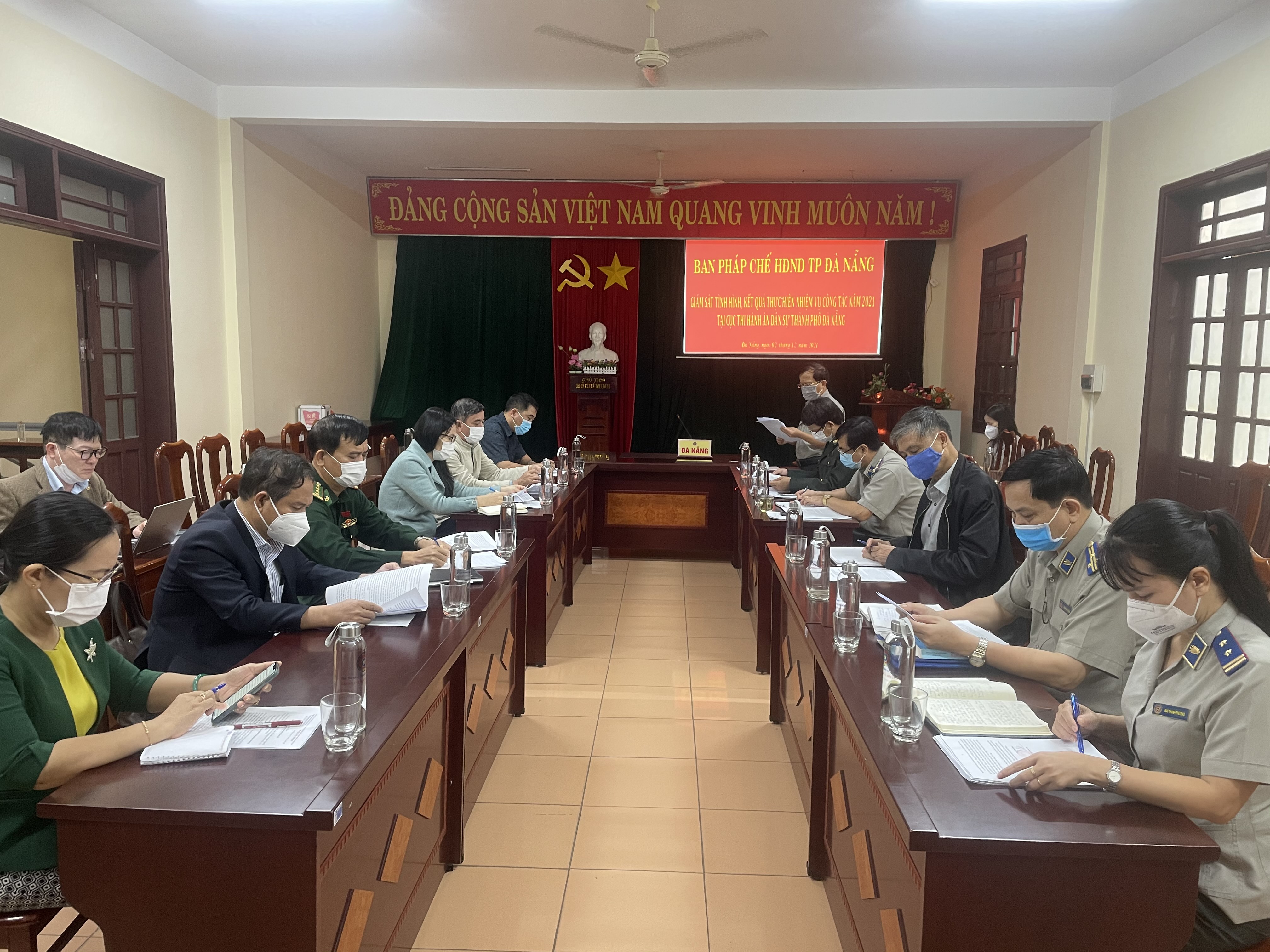 Ảnh đại diện Ban Pháp chế HĐND thành phố Đà Nẵng thực hiện giám sát công tác thi hành án dân sự năm 2021