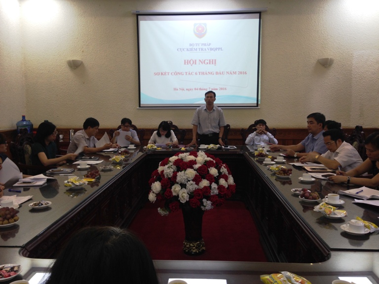 Hội nghị sơ kết công tác 6 tháng đầu năm 2016 của Cục Kiểm tra văn bản QPPL
