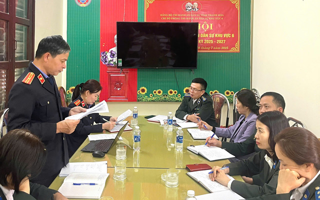 Ảnh đại diện VKSND khu vực 6 kiểm sát trực tiếp tại Phòng THADS khu vực 6