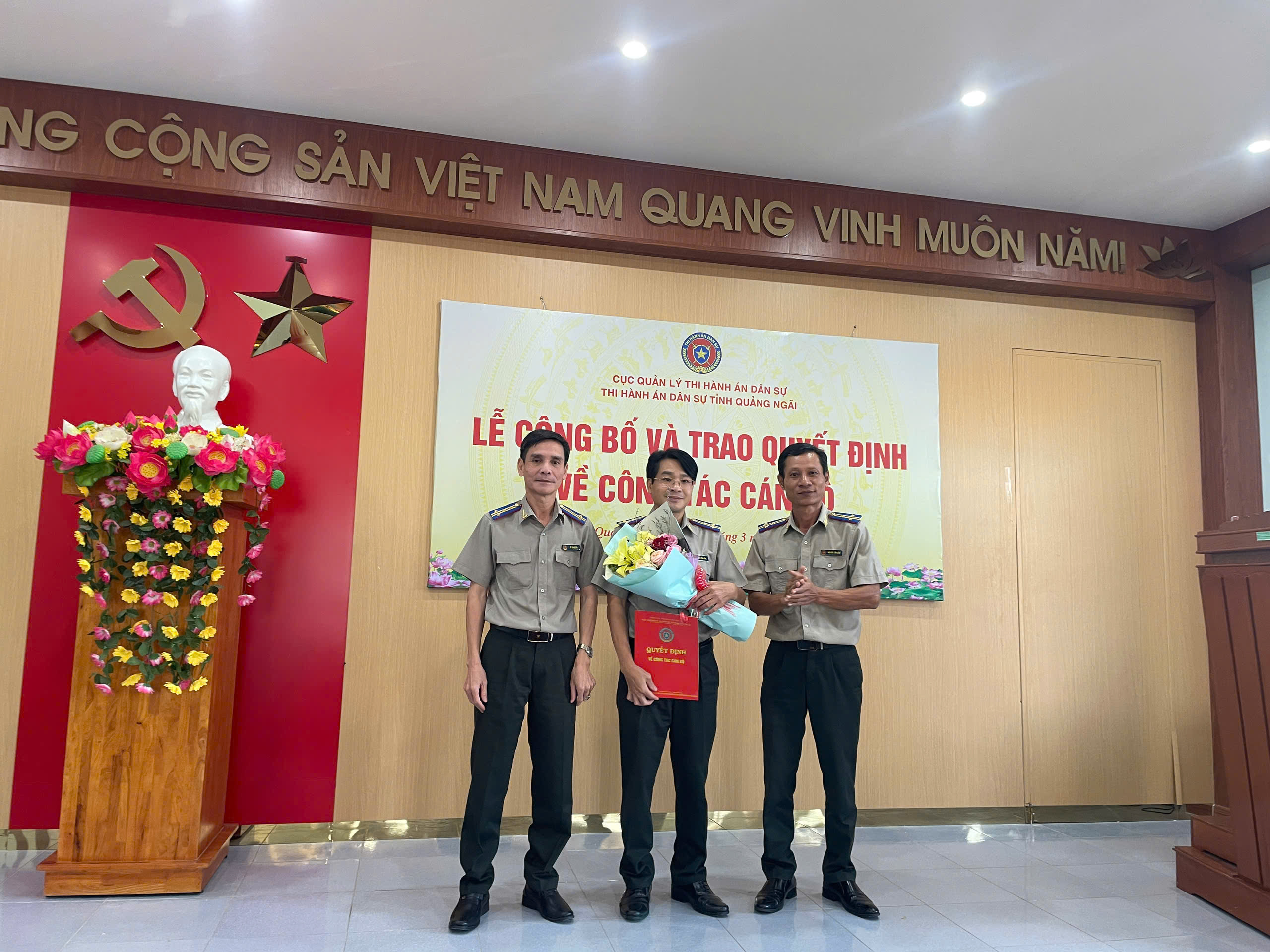 Ảnh đại diện Công bố Quyết định bổ nhiệm Phó trưởng Thi hành án dân sự tỉnh Quảng Ngãi