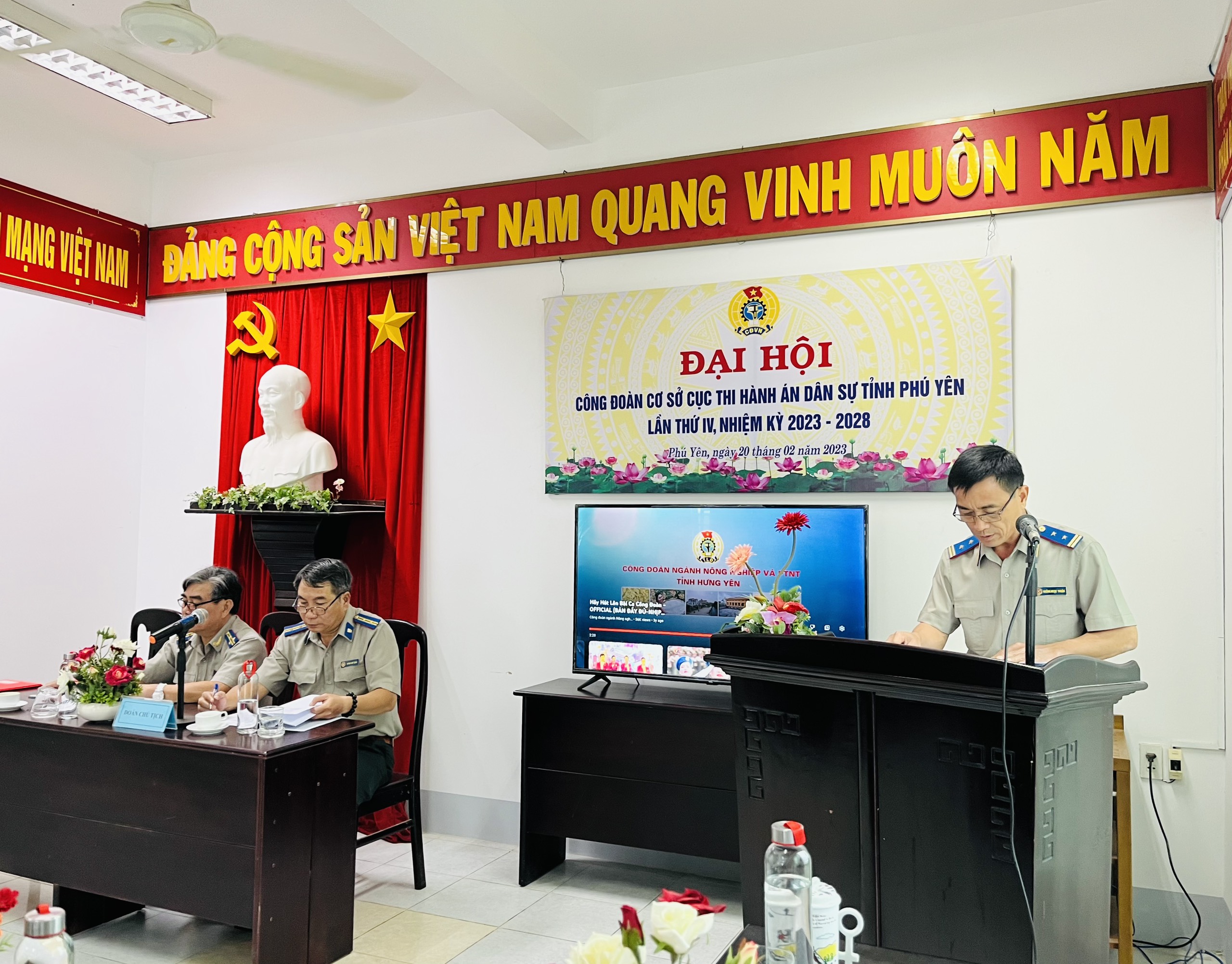 Tổ chức thành công Đại hội công đoàn cơ sở Cục Thi hành án dân sự lần thứ IV nhiệm kỳ 2023-2028