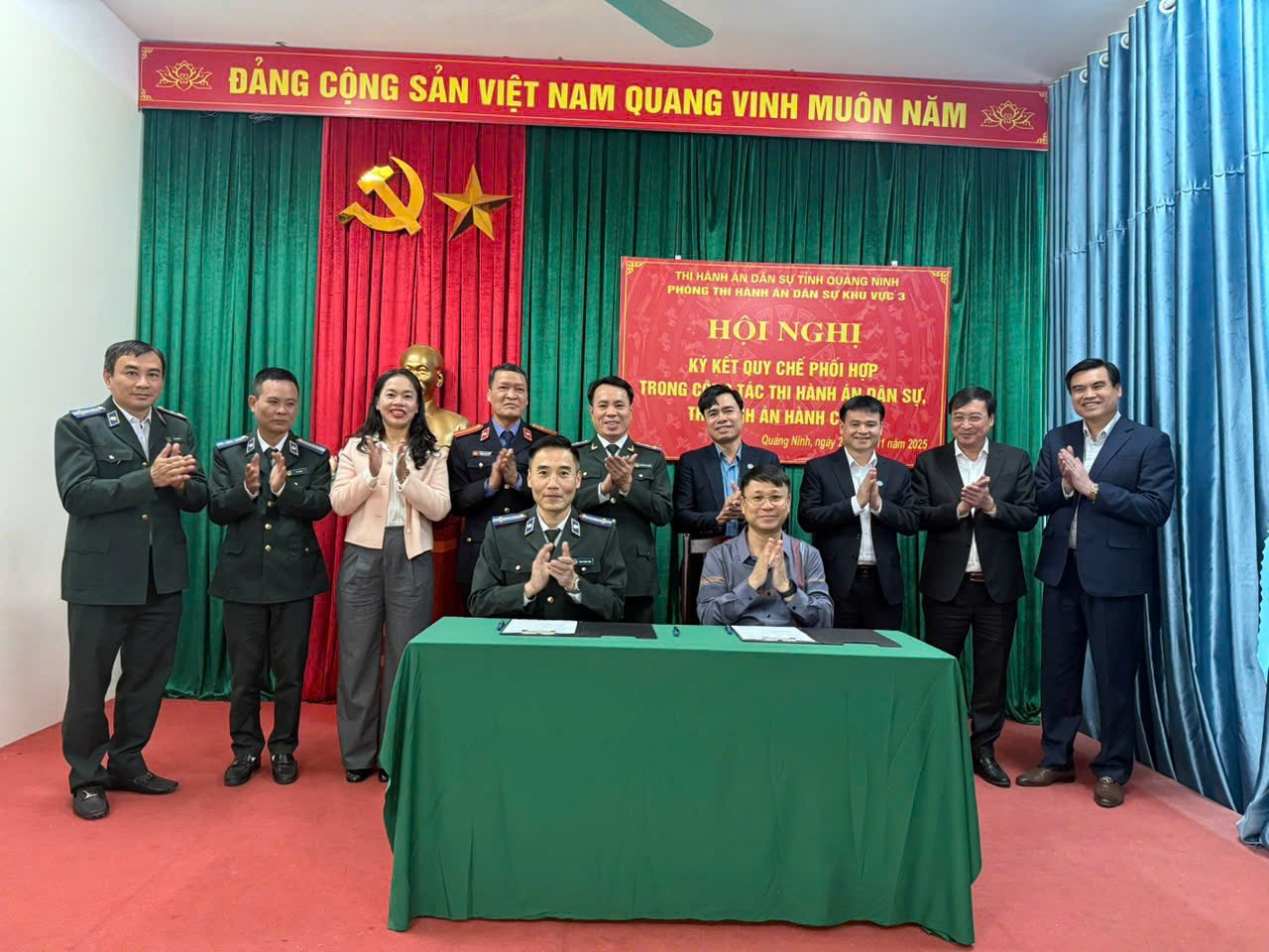 Ảnh đại diện Phòng THADS Khu vực 3 - Quảng Ninh tổ chức ký Quy chế phối hợp với 7 xã, phường, đặc khu