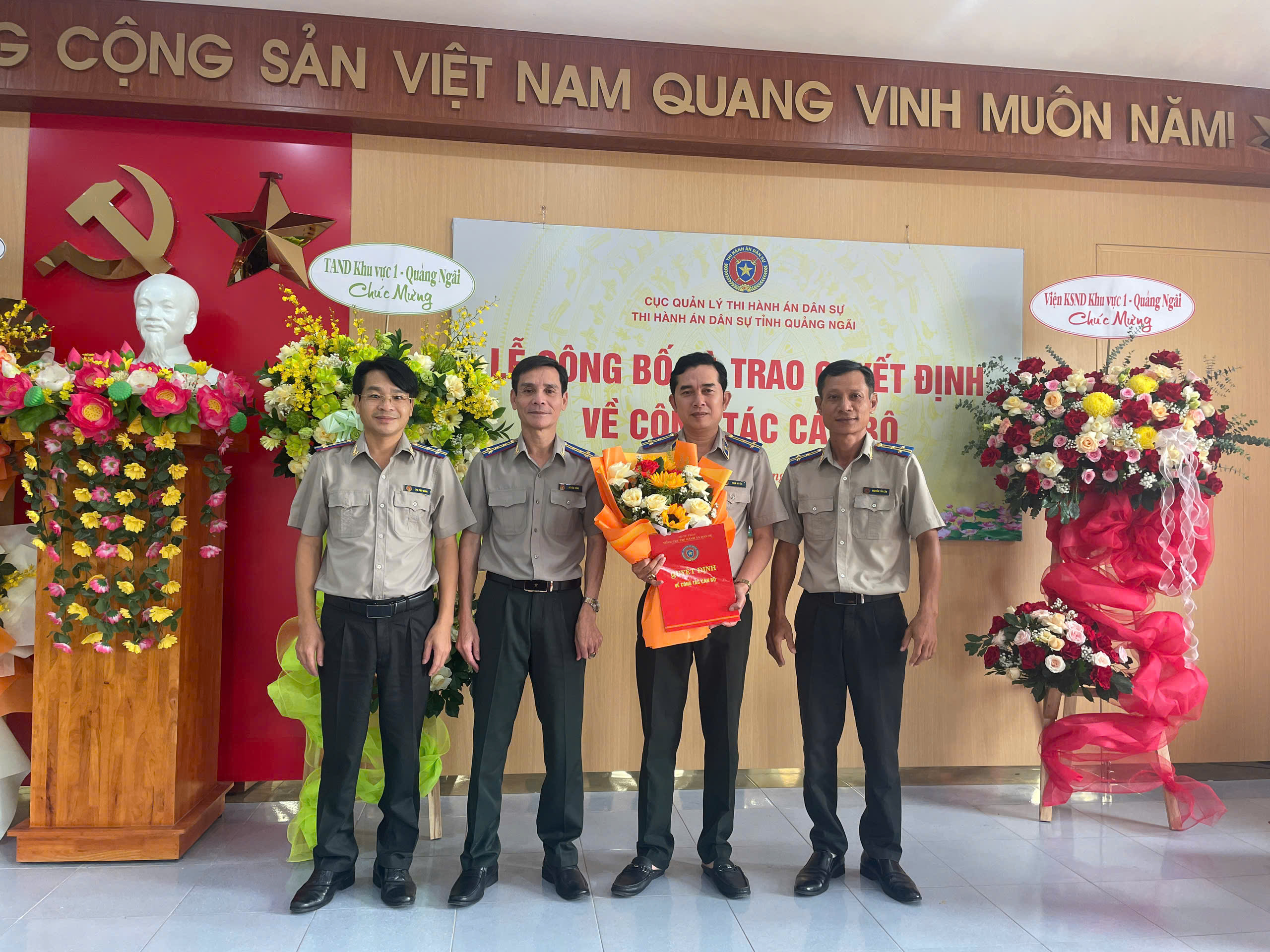 Ảnh đại diện Lễ công bố và trao Quyết định bổ nhiệm Phó Trưởng Thi hành án dân sự tỉnh Quảng Ngãi