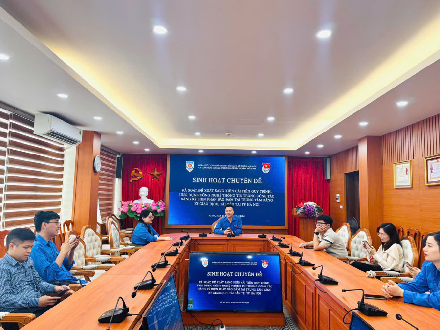 Tuổi trẻ Trung tâm Đăng ký giao dịch, tài sản Hà Nội xung kích trong CCHC, lan tỏa văn hóa đọc