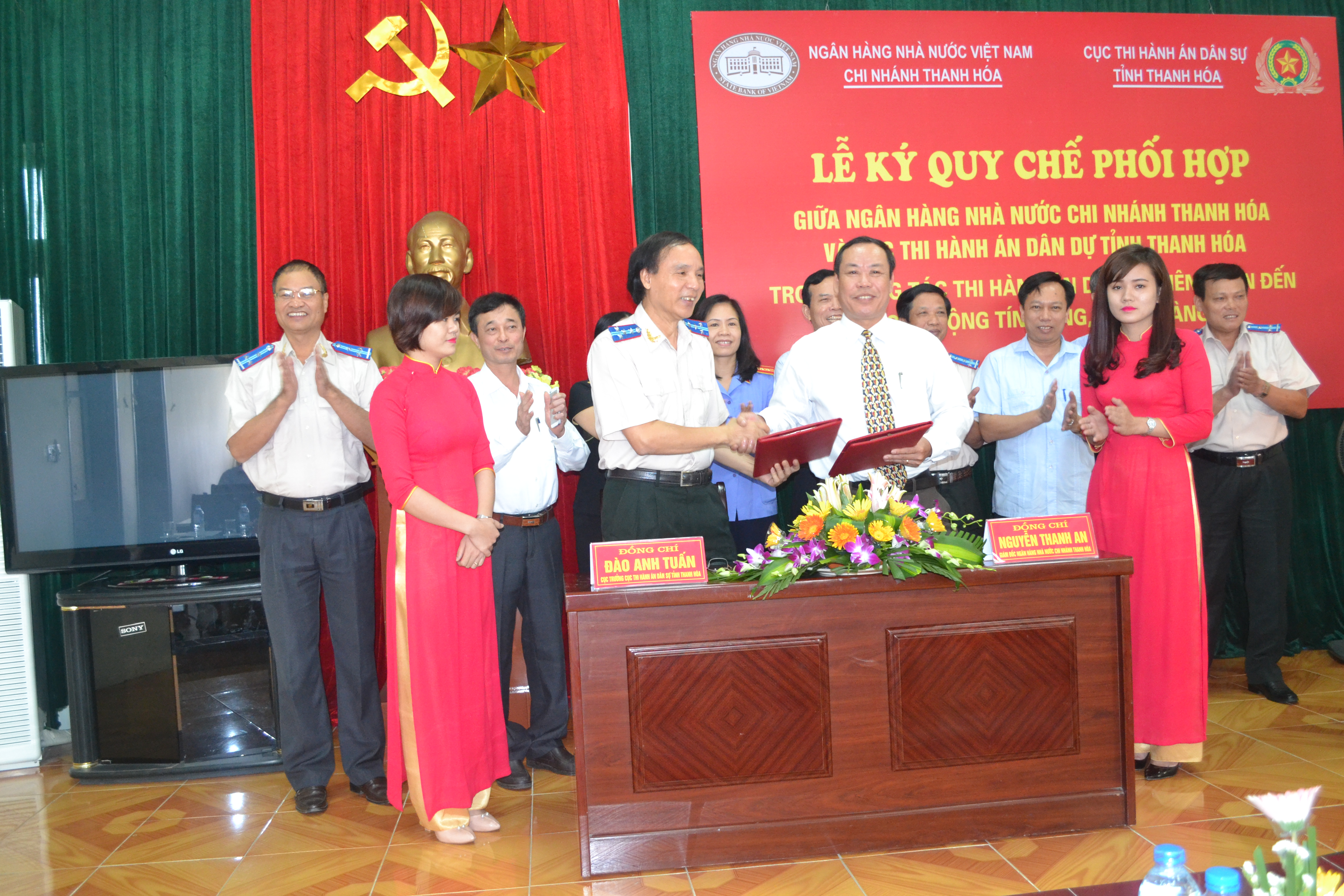 Cục Thi hành án dân sự tỉnh Thanh Hóa tăng cường công tác phối hợp tạo điều kiện thuận lợi cho công tác thi hành án liên quan đến hoạt động tín dụng ngân hàng và nợ đọng BHXH