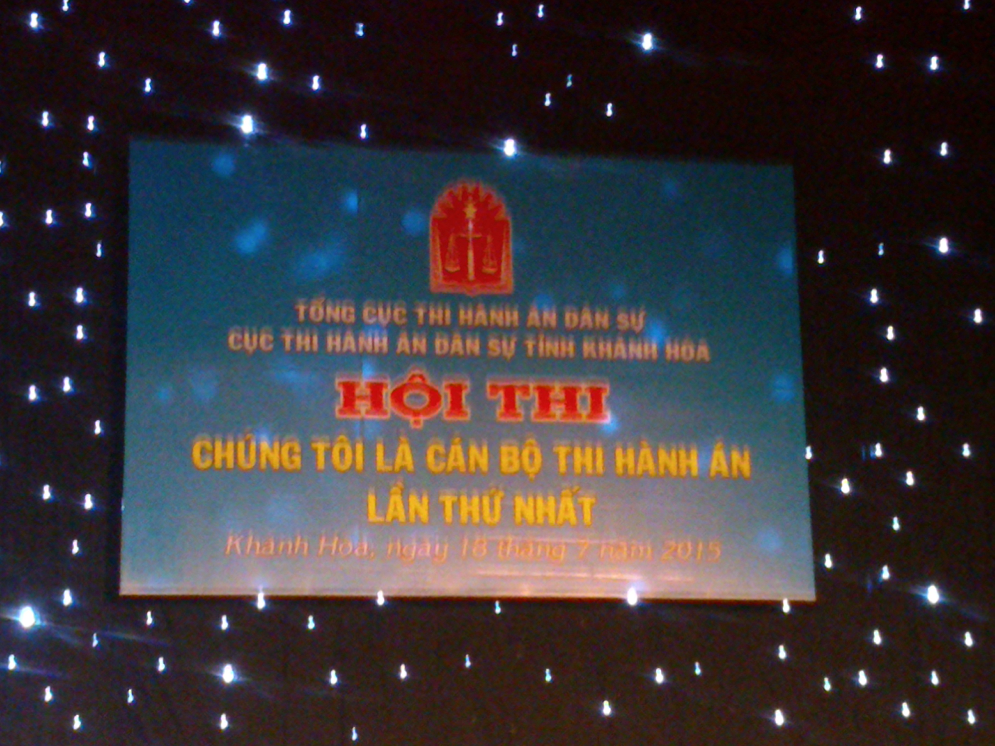 Hình ảnh các Chi cục tham dự Hội thi Chúng tôi là cán bộ Thi hành án lần thứ I - 2015