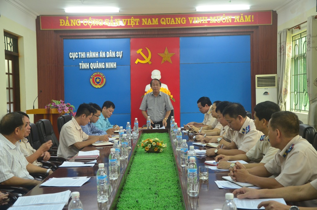 Đoàn công tác Tổng cục Thi hành án dân sự làm việc với Cục Thi hành án dân sự tỉnh