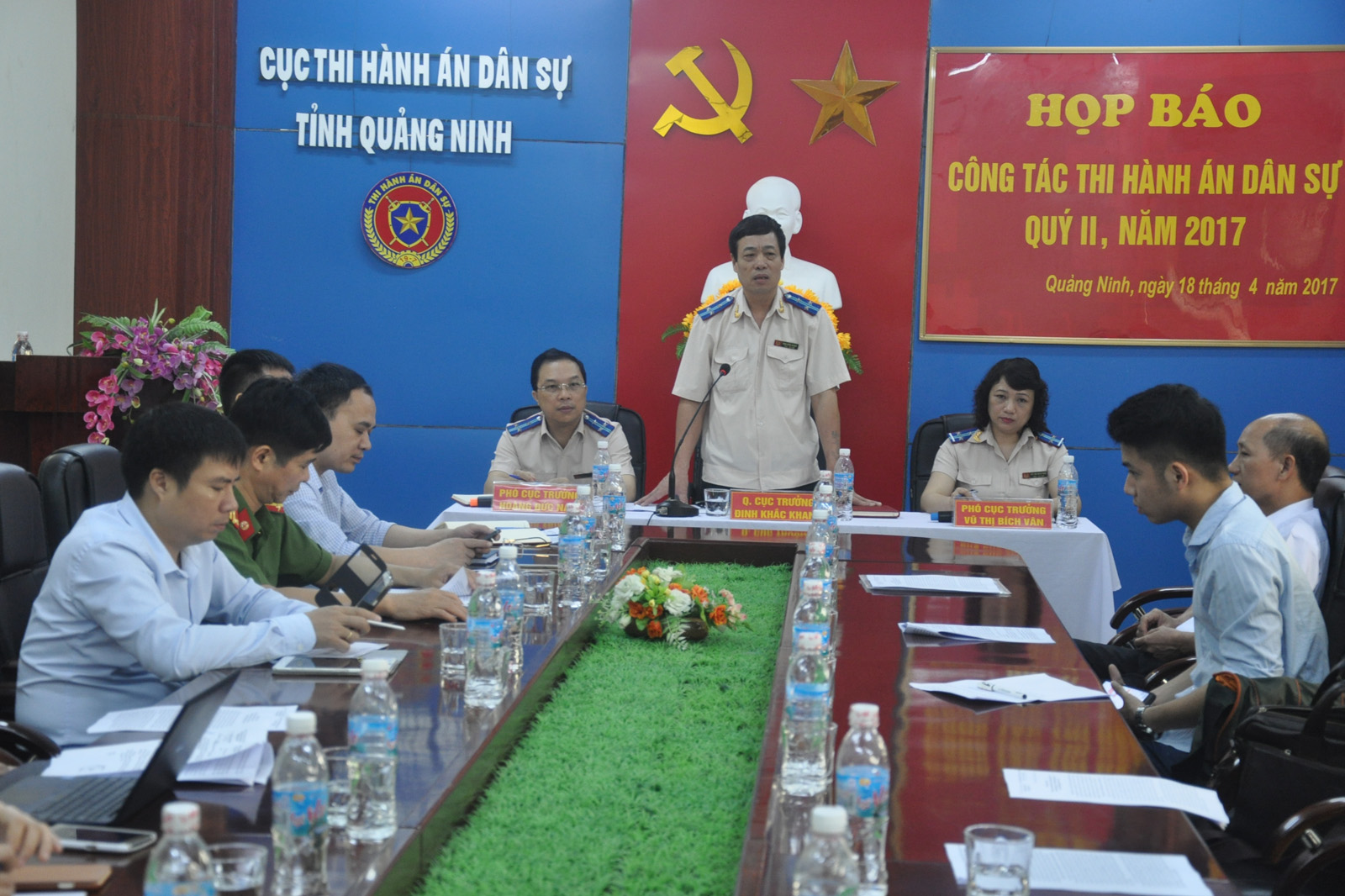 Họp báo công tác thi hành án ân sự quý II, năm 2017