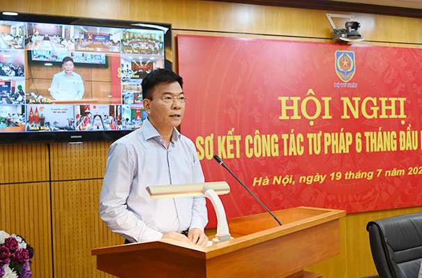 Bộ Tư pháp tổ chức Hội nghị sơ kết công tác tư pháp 6 tháng đầu năm 2022