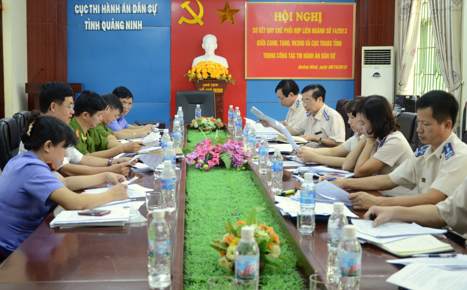 Sơ kết thực hiện Quy chế phối hợp liên ngành số 14 /2013/QCLN/BTP-BCA-TANDTC-VKSNDTC