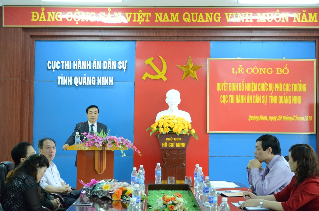 LỄ CÔNG BỐ QUYẾT ĐỊNH BỔ NHIỆM CHỨC VỤ PHÓ CỤC TRƯỞNG