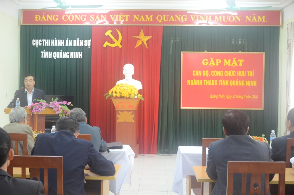 GẶP MẶT CÁN BỘ, CÔNG CHỨC HƯU TRÍ NGÀNH THADS TỈNH QUẢNG NINH