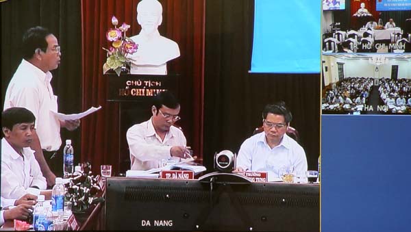 Đại biểu tại TP Đà Nẵng phát biểu