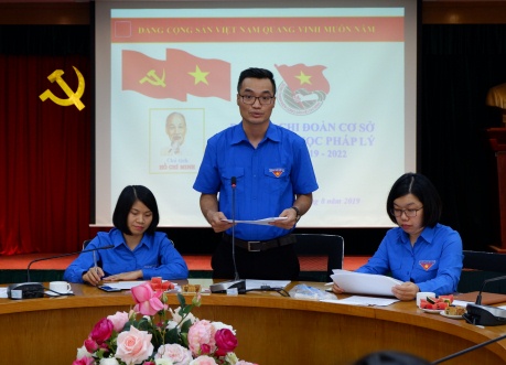 Đại hội Chi đoàn Viện Khoa học pháp lý nhiệm kỳ 2019 - 2022