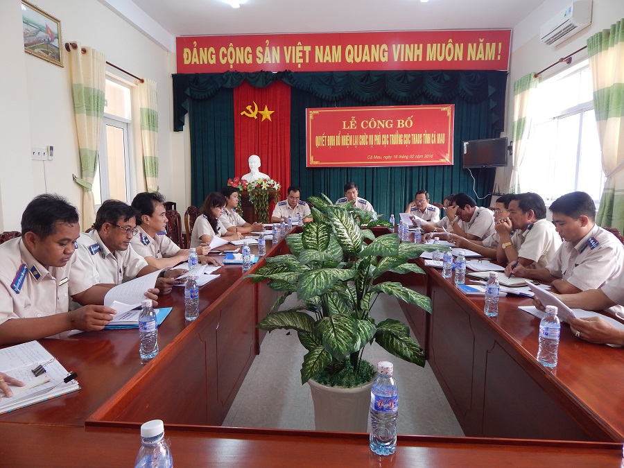 Cục Thi hành án dân sự tỉnh Cà Mau công bố Quyết định bổ nhiệm lại Phó Cục trưởng.