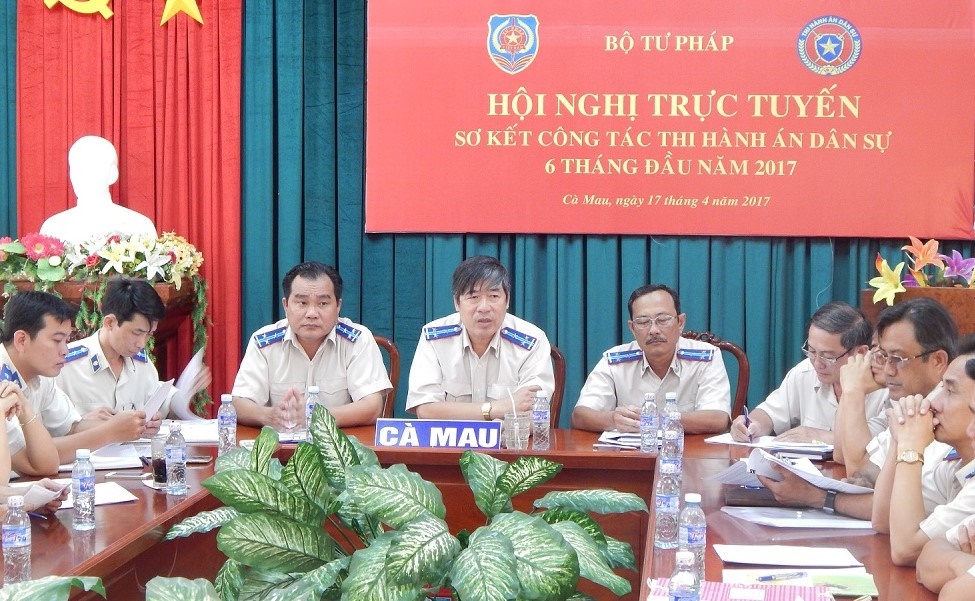 CỤC THI HÀNH ÁN DÂN SỰ TỈNH CÀ MAU SƠ KẾT CÔNG TÁC 9 THÁNG NĂM 2017