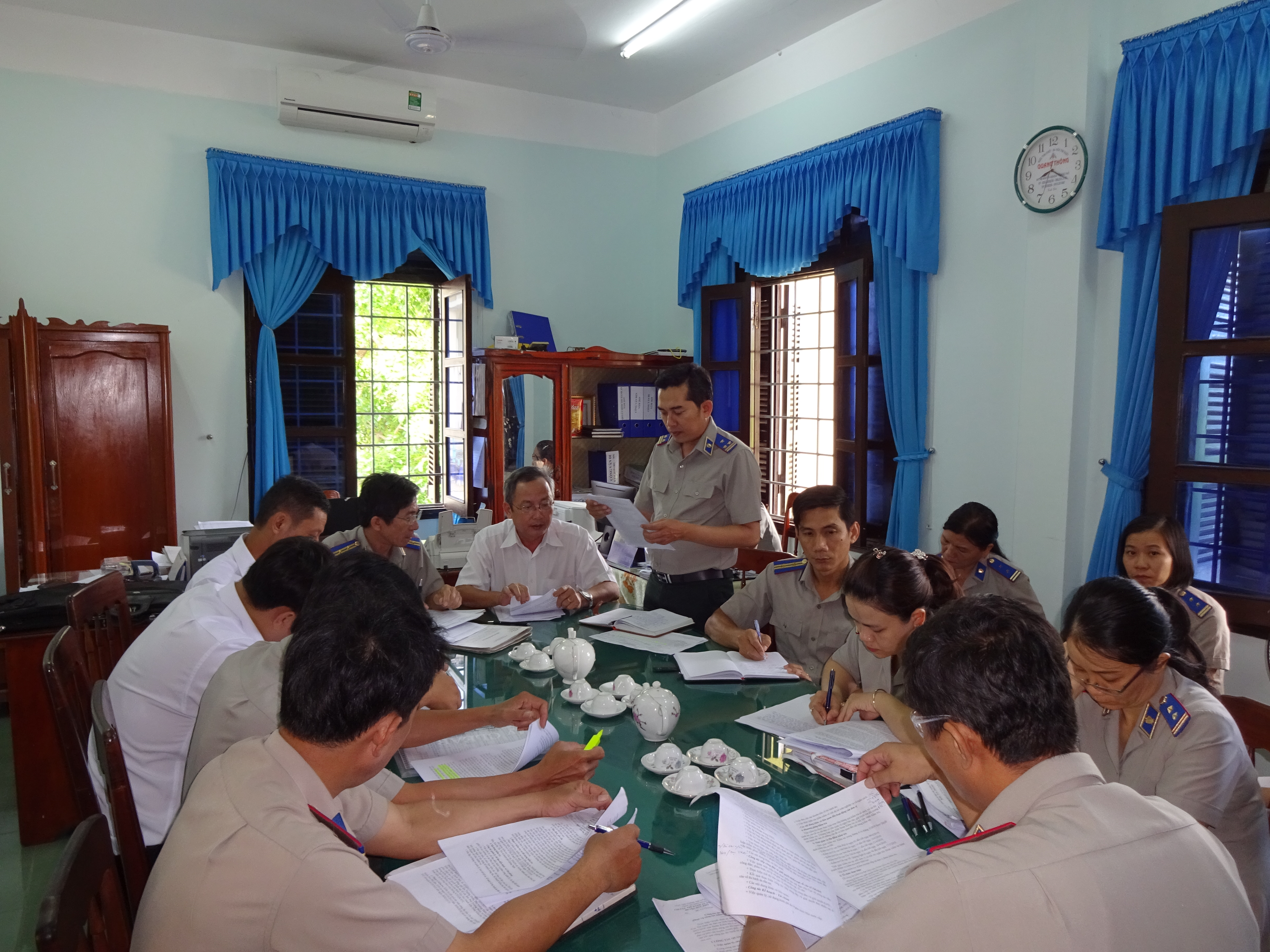 Cục THADS tỉnh Quảng Ngãi kiểm tra toàn diện tại Chi cục THADS huyện Đức Phổ