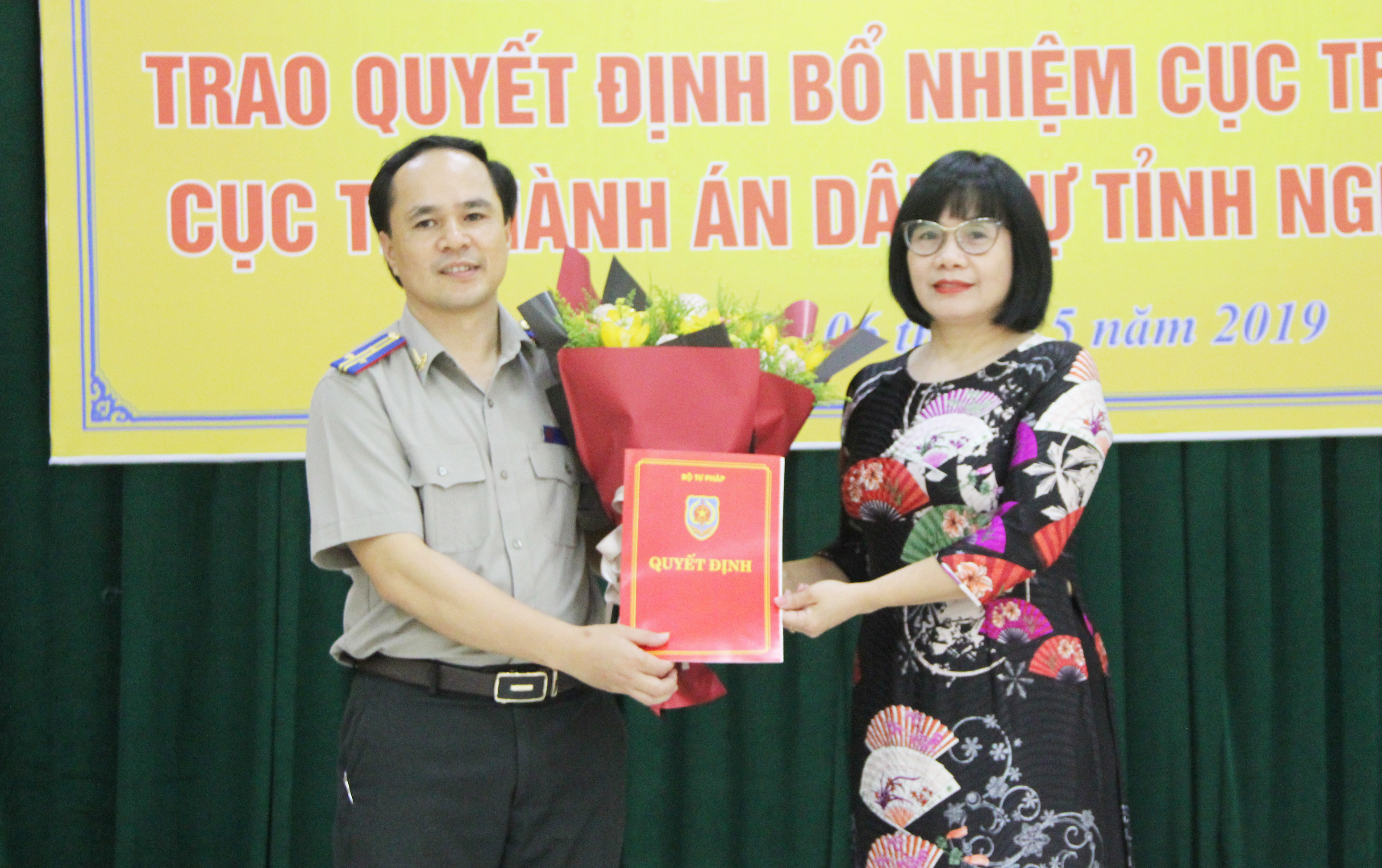 Lễ công bố trao quyết định bổ nhiệm Cục trưởng thi hành án dân sự tỉnh Nghệ An