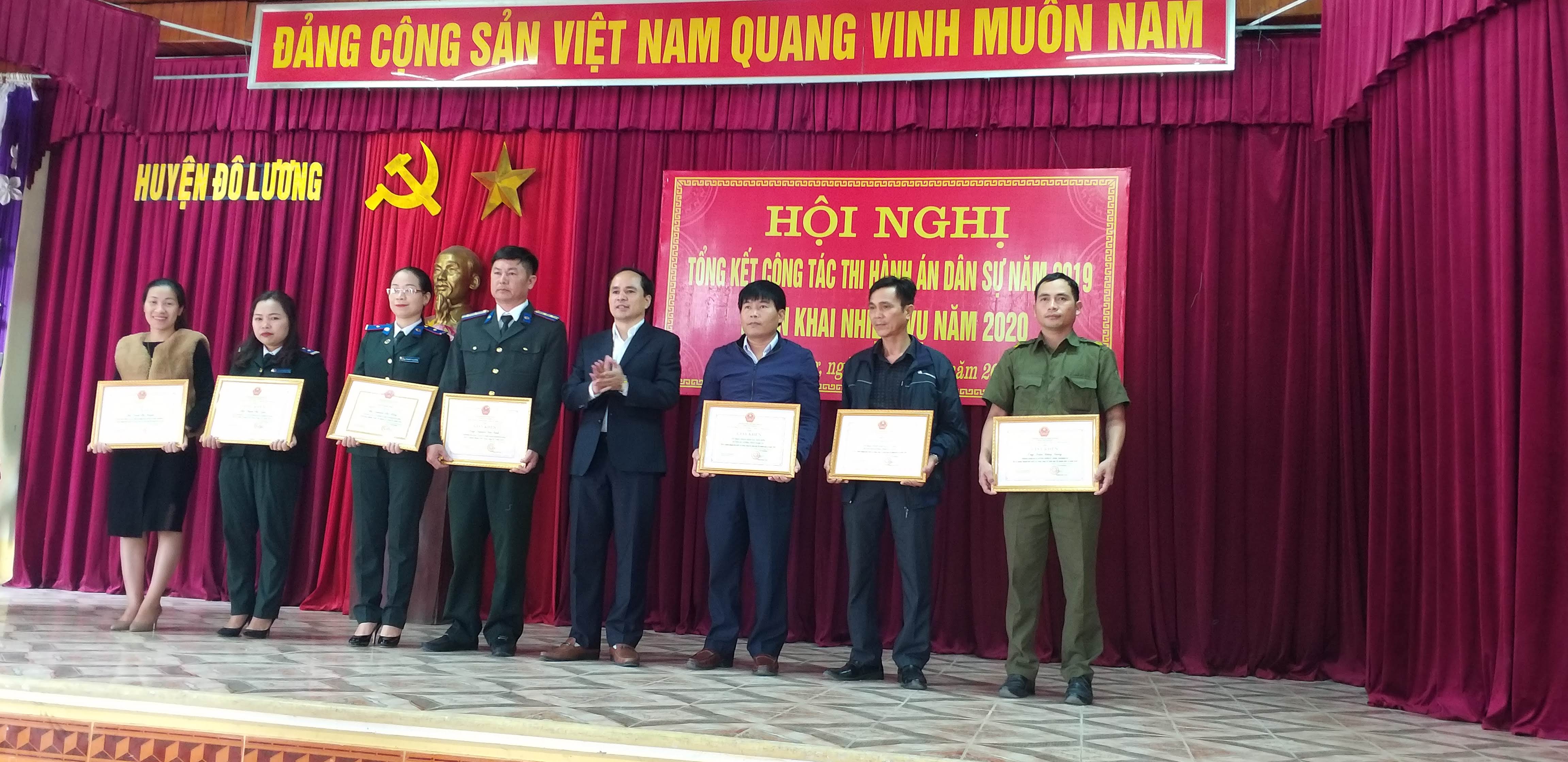 Uỷ ban nhân dân huyện Đô Lương tổ chức Hội nghị triển khai công tác Thi hành án dân sự năm 2019.