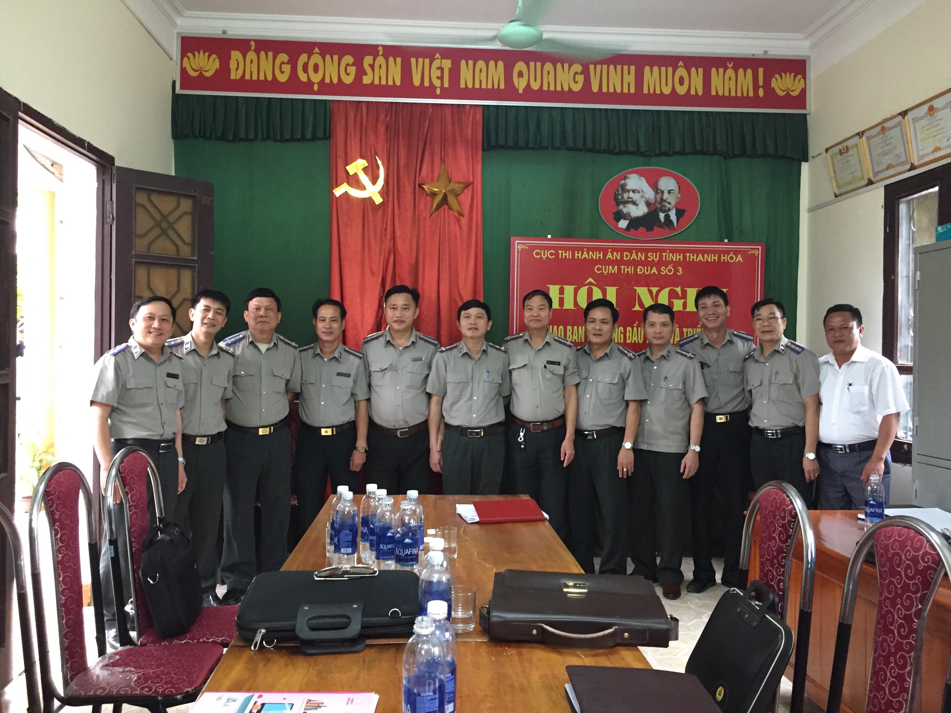 HỘI NGHỊ GIAO BAN CỤM THI ĐUA SỐ 3 CÁC CƠ QUAN THI HÀNH ÁN DÂN SỰ TỈNH THANH HÓA