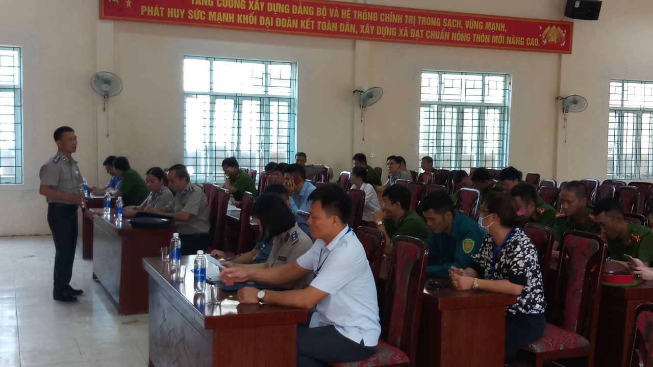 Chi cục Thi hành án dân sự thị xã Nghi Sơn cưỡng chế chuyển giao quyền sử dụng đất  tại xã Hải Nhân, thị xã Nghi Sơn, tỉnh Thanh Hóa