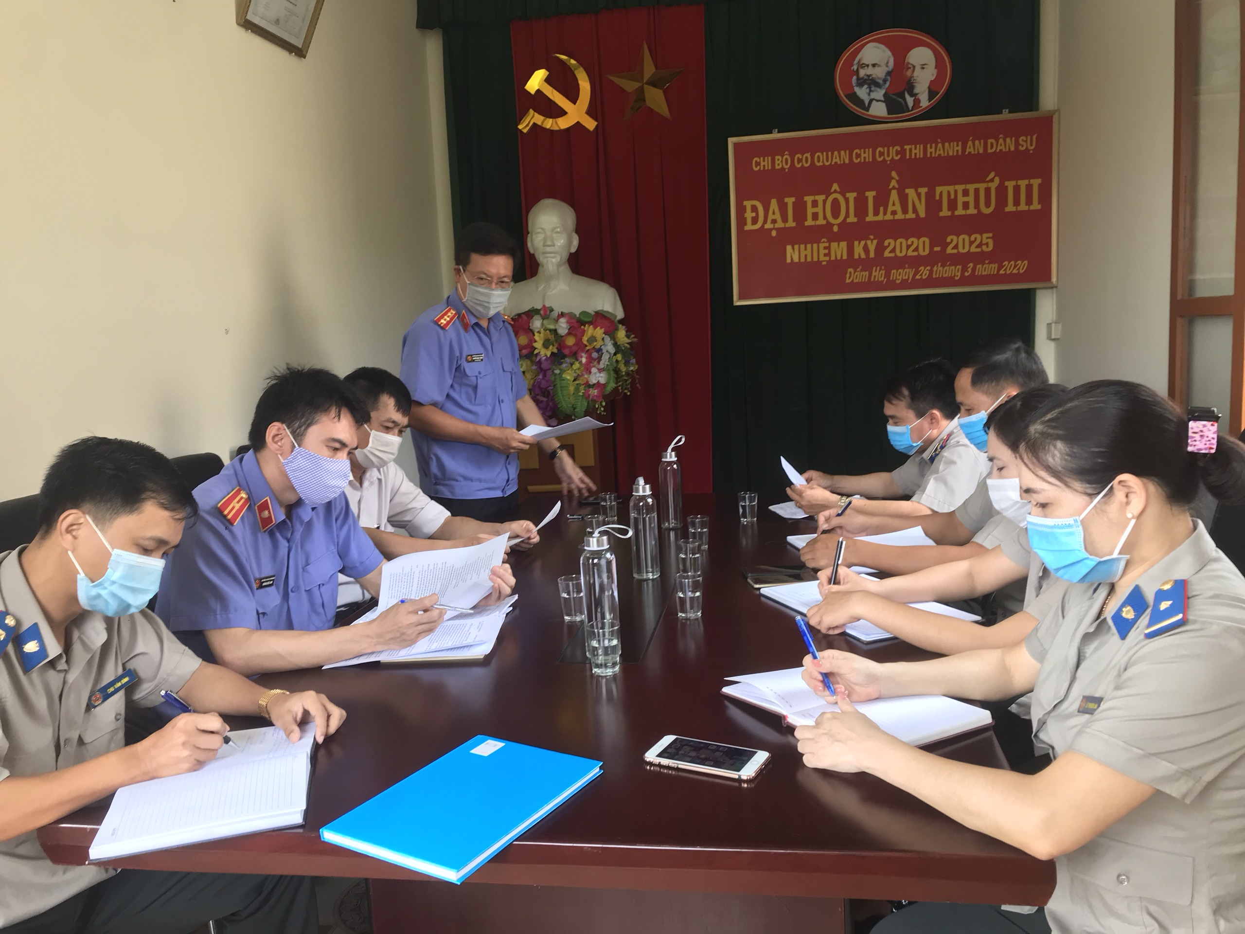 VIỆN KIỂM SÁT NHÂN DÂN HUYỆN ĐẦM HÀ TRỰC TIẾP KIỂM SÁT CÔNG TÁC THI HÀNH ÁN DÂN SỰ TẠI CHI CỤC THADS HUYỆN ĐẦM HÀ