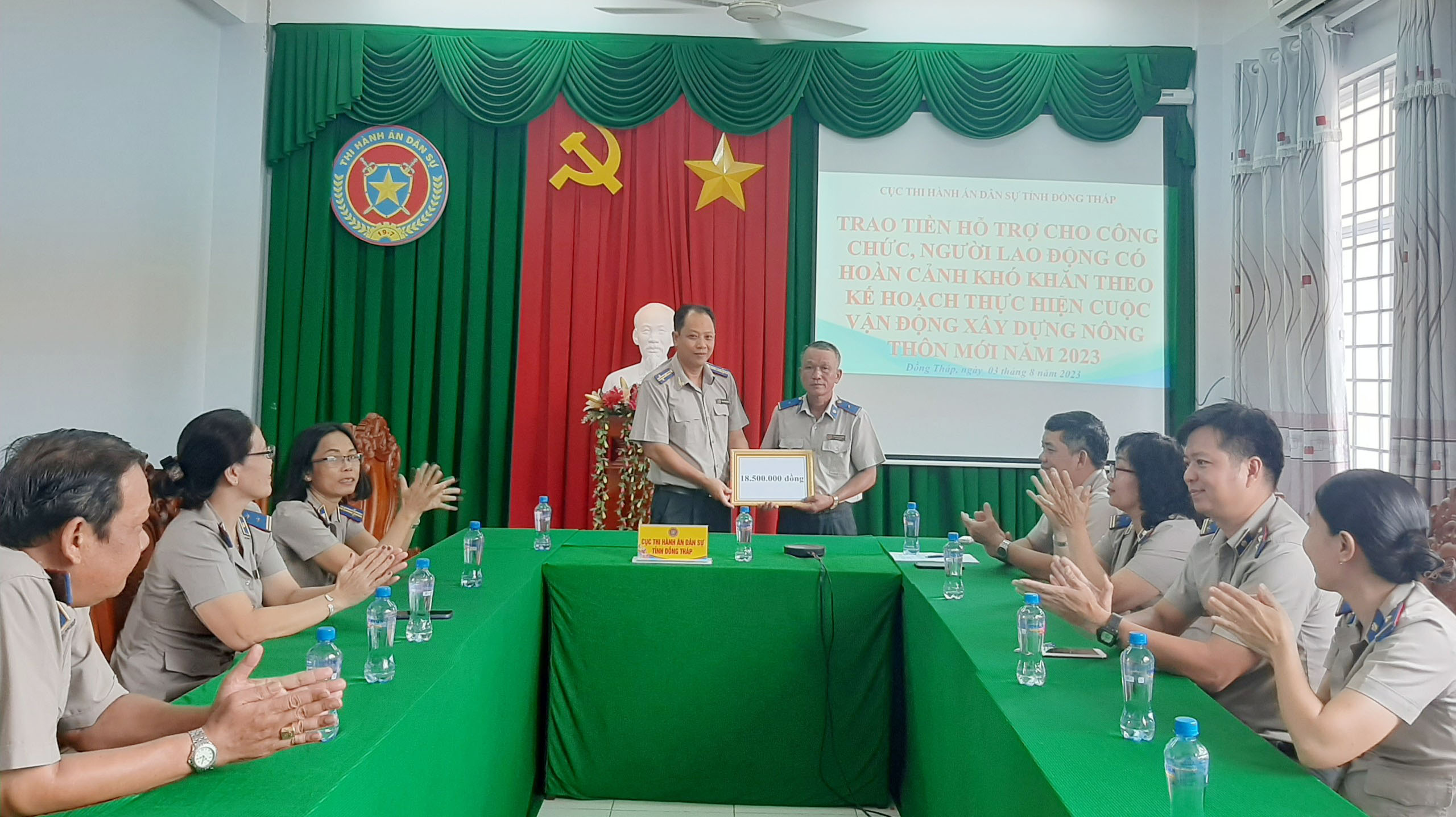 Thi hành án dân sự Đồng Tháp chung sức góp phần xây dựng nông thôn mới