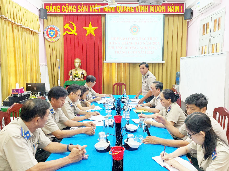 Chi cục THADS huyện Lai Vung tổ chức Hội nghị giao ban công tác THADS 5 tháng đầu năm 2025, nhiệm vụ, giải pháp 7 tháng cuối năm 2025