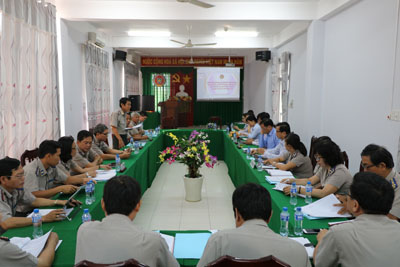 Chủ tịch Ủy ban nhân dân Tỉnh đến thăm và làm việc với các cơ quan thi hành án dân sự tỉnh Đồng Tháp