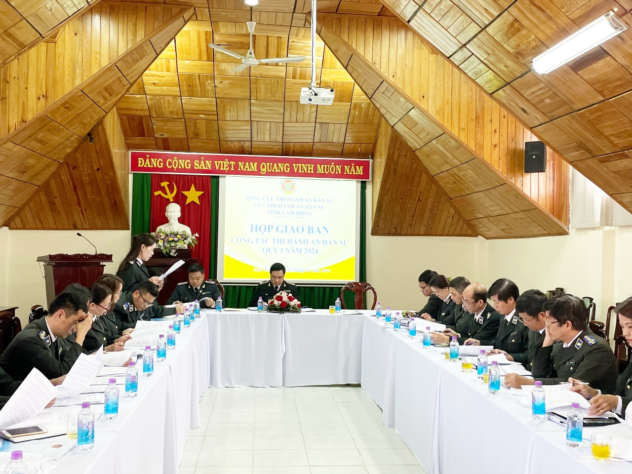 Giao ban công tác thi hành án dân sự Quý I năm 2024