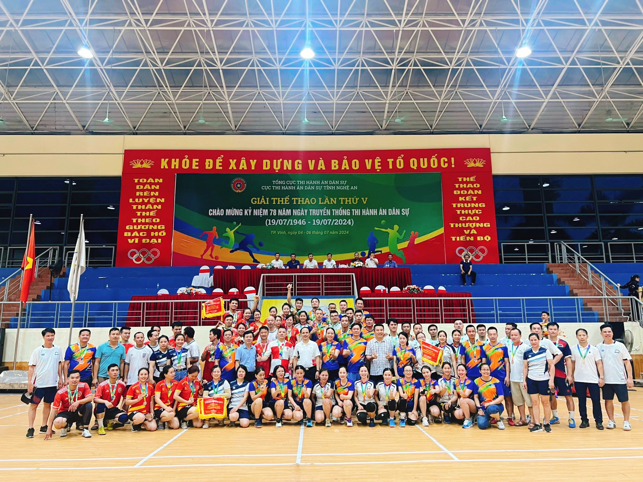 Cục Thi hành án dân sự tỉnh Nghệ An tổ chức thành công Giải thể thao ngành Thi hành án dân sự tỉnh lần thứ V, năm 2024