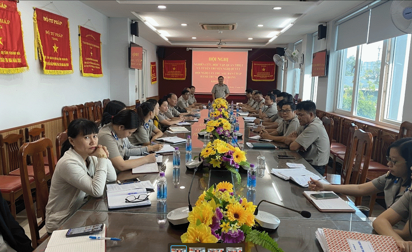 Cục Thi hành án dân sự tỉnh Khánh Hòa tổ chức Hội nghị nghiên cứu học tập, quán triệt và tuyên truyền các Nghị quyết, Kết luận Hội nghị lần thứ sáu Ban Chấp hành Trung ương Đảng khóa XIII